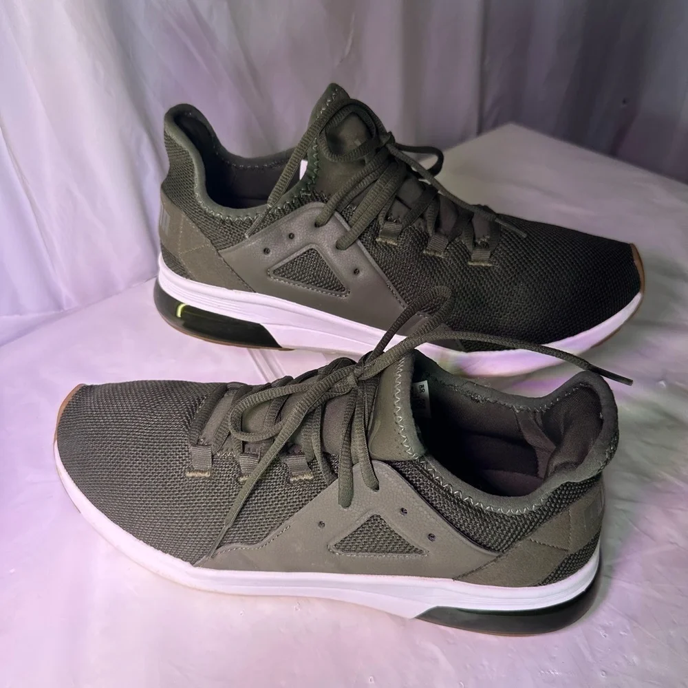 Puma Men's Olive Athletic Shoes